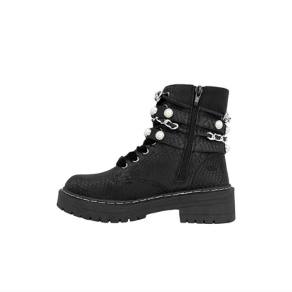 SUGAR NWT KADE PEARL COMBAT BOOTS - Picture 5 of 10